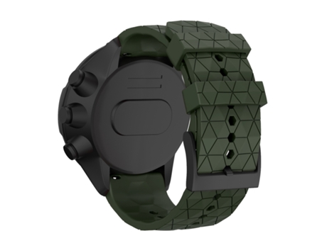 Correa de reloj inteligente para Suunto Spartan Sport y Suunto 9/9 Baro/D5 Correa universal de silicona con textura de fútbol (verde)