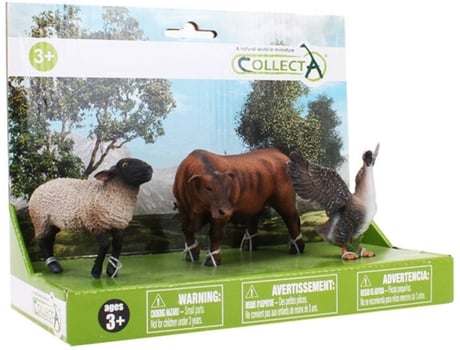 Figura de Jugar COLLECTA Set 3 Animales Granja (22,5 x 17 x 11 cm)