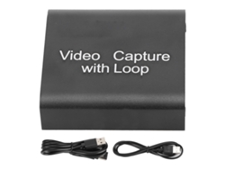 Tarjeta De Captura De Vídeo Con Salida De Bucle Hdmi Usb Para Ps4 Switch Y Portátil 4k 1080p
