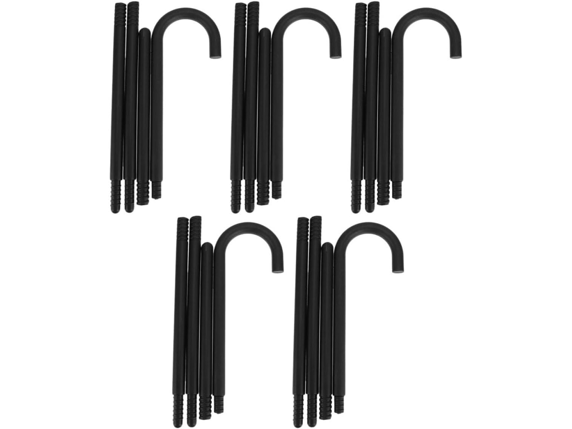 Varitas Mágicas De Plástico Negro, Ligeras Y Fiables, Juego De 5 Unidades Para Disfraces.
