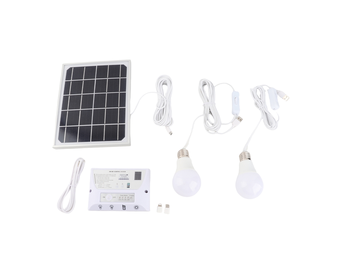 Lámpara Solar Colgante Para Gallinero, Camping, Hogar, Emergencias, Recargable, 5000 Mah, 200 Lúmenes.