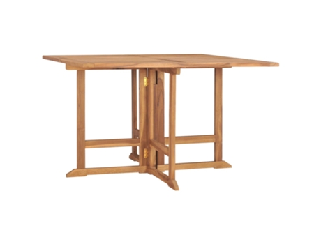 Mesa de comedor para jardín VIDAXL Marrón Madera (110x110x75 cm)
