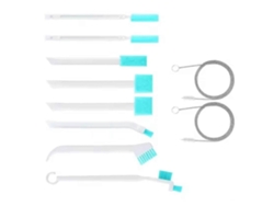 Kit de limpieza para máquinas de hielo TAISHENGDA con 10 cepillos y 2 cepillos en forma de gancho.