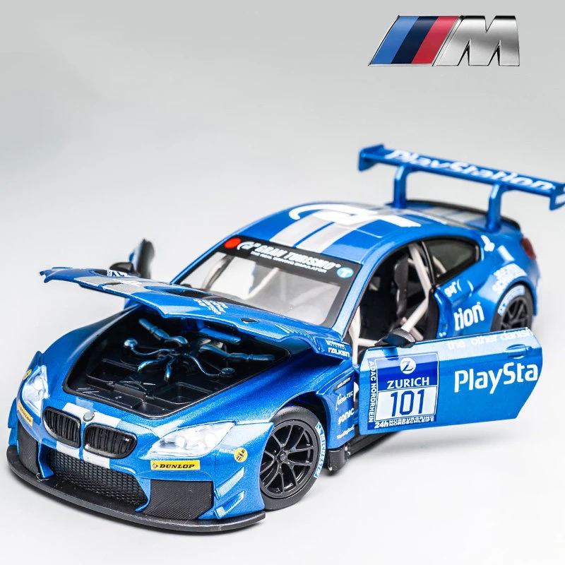 Miniatura De Carro Esportivo Em Escala 1:24, Feita De Liga Metálica Fundida.