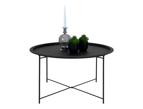 Mesa de café de acero negro Ø 75 x 43 cm HOUSE NORDIC
