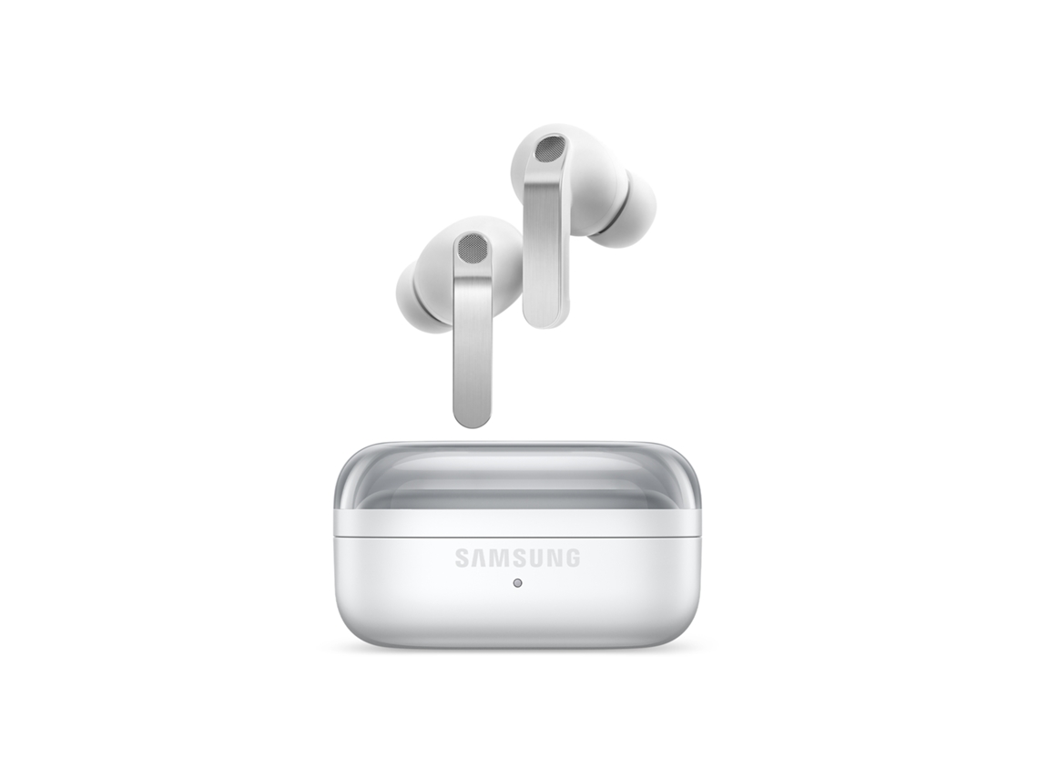  Auriculares Bluetooth SAMSUNG Galaxy Buds 4 Pro (In Ear - Micrófono - Blanco)