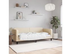 Sofá Cama Sin Colchón Tela Crema 80x200 Cm