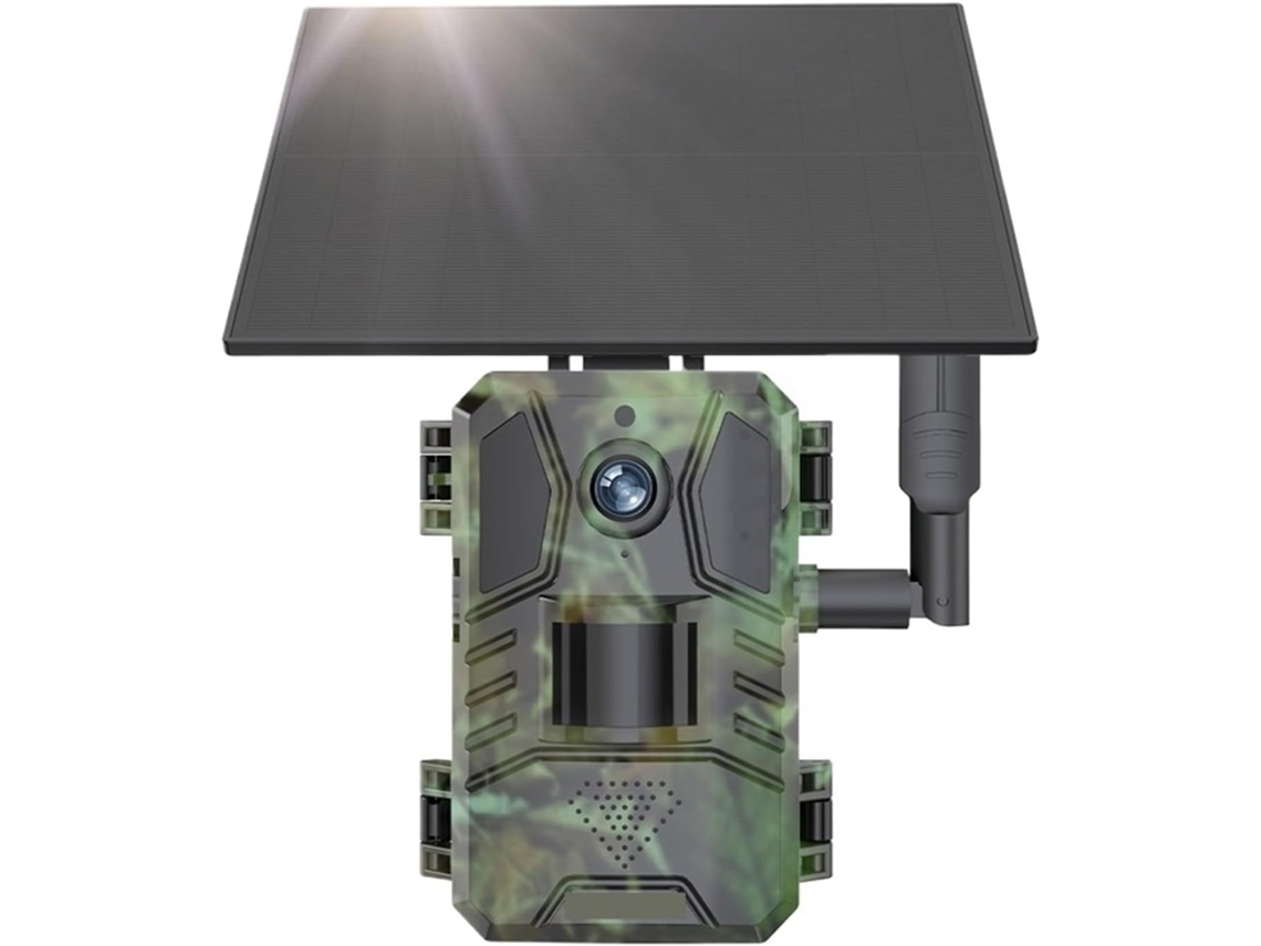 Caméra Faune Sauvage De Chasse Solaire 4g Lte, Étanche Ip66, 20m, Movimiento De Detección Pir, 14mp, La