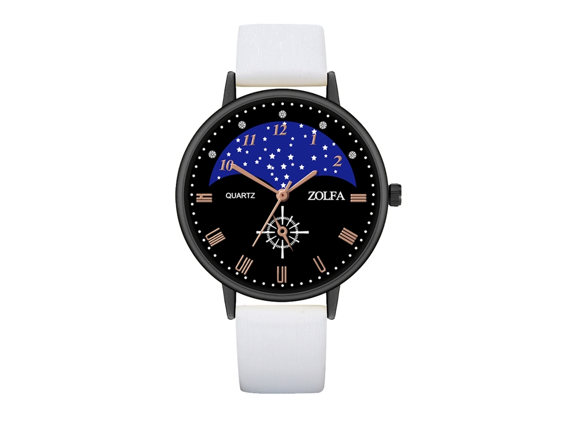 Reloj De Pulsera Unisex Para Parejas, Estilo Clásico De Negocios, Cuarzo, Blanco.