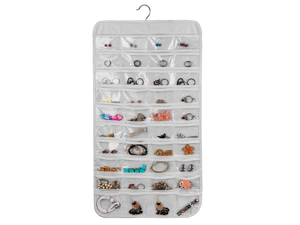 JEIIBRZUI Organizador Suspenso Joias Bolsos ZEAICOS (44x15x2cm)