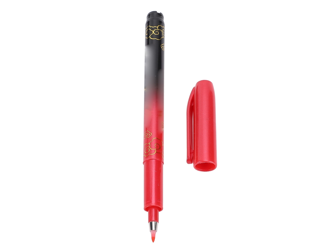 Pluma De Caligrafía Para Principiantes Con Punta Suave Tinta Resistente Al Desvanecimiento Portátil Letras Manuscritas Rojo Pequeño Regular