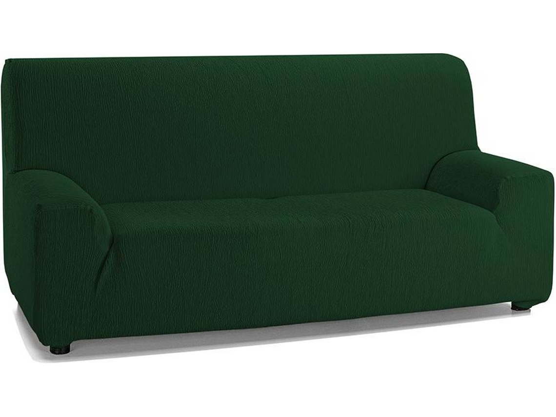 Funda de Sofá TODOPARAMICASA Emilia Verde Botella (3 Plazas - 220 cm)
