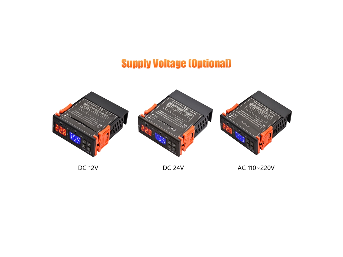 Controlador De Temperatura Digital Stc-3028, Regulador Inteligente De Ca De 110~220 V Con Calefacción/refrigeración.