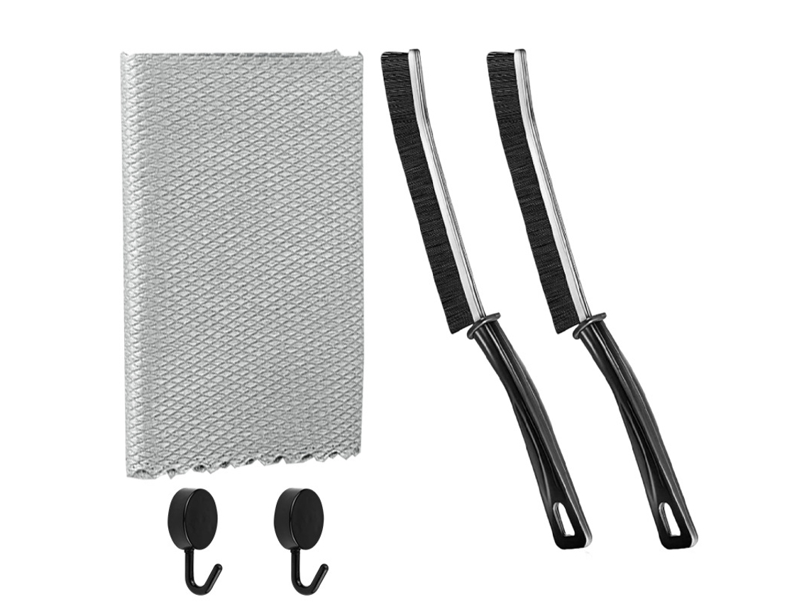 Juego de 2 cepillos de limpieza Eifson con paño antiescamas