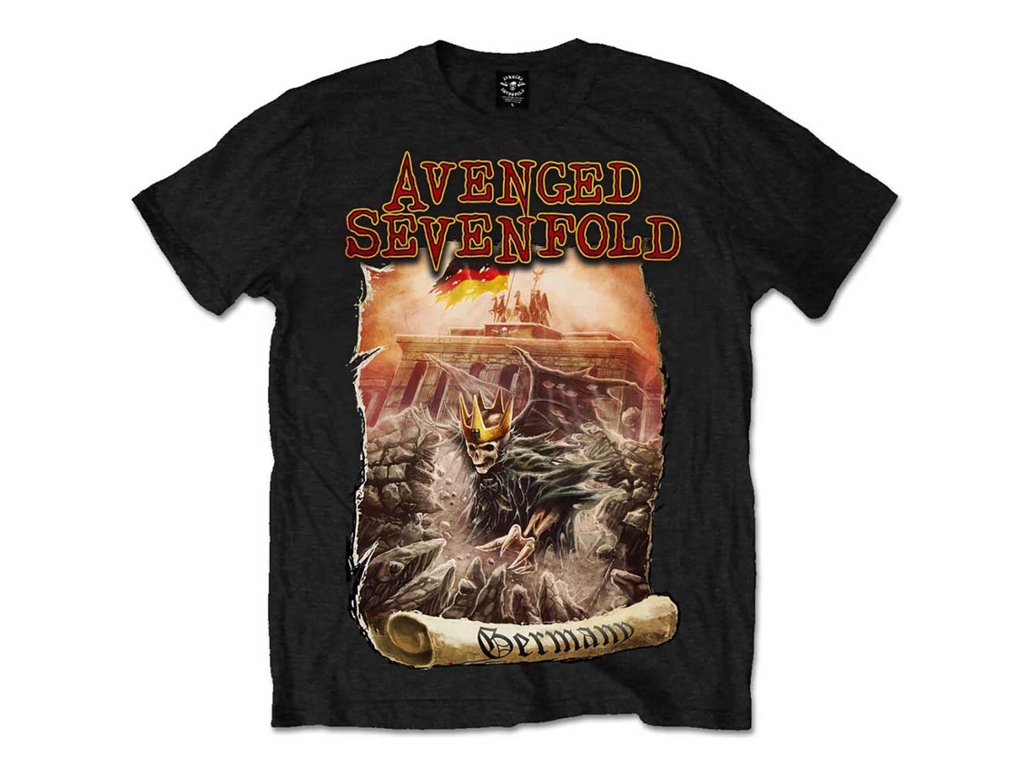 Camiseta ROCK OFF Avenged Sevenfold - Germany Negro (Talla: XXL)