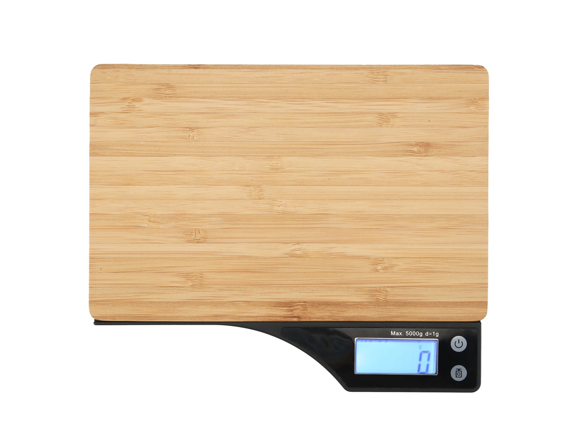 Balanza Digital Profesional De Bambú Para Uso Doméstico, De 1 G A 5 Kg. Herramienta De Pesaje Electrónica.