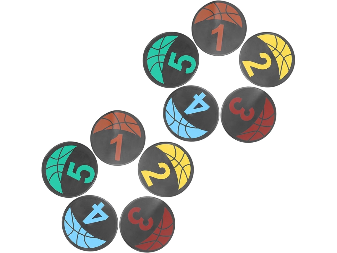 Juego De 10 Discos De Entrenamiento Planos Numerados