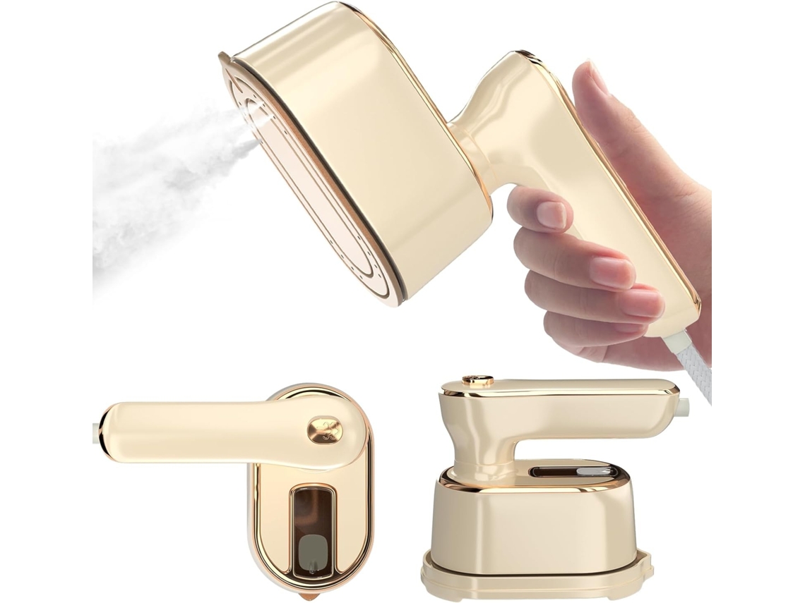 Plancha de vapor portátil para eliminar arrugas de diversas prendas Cuich (beige)