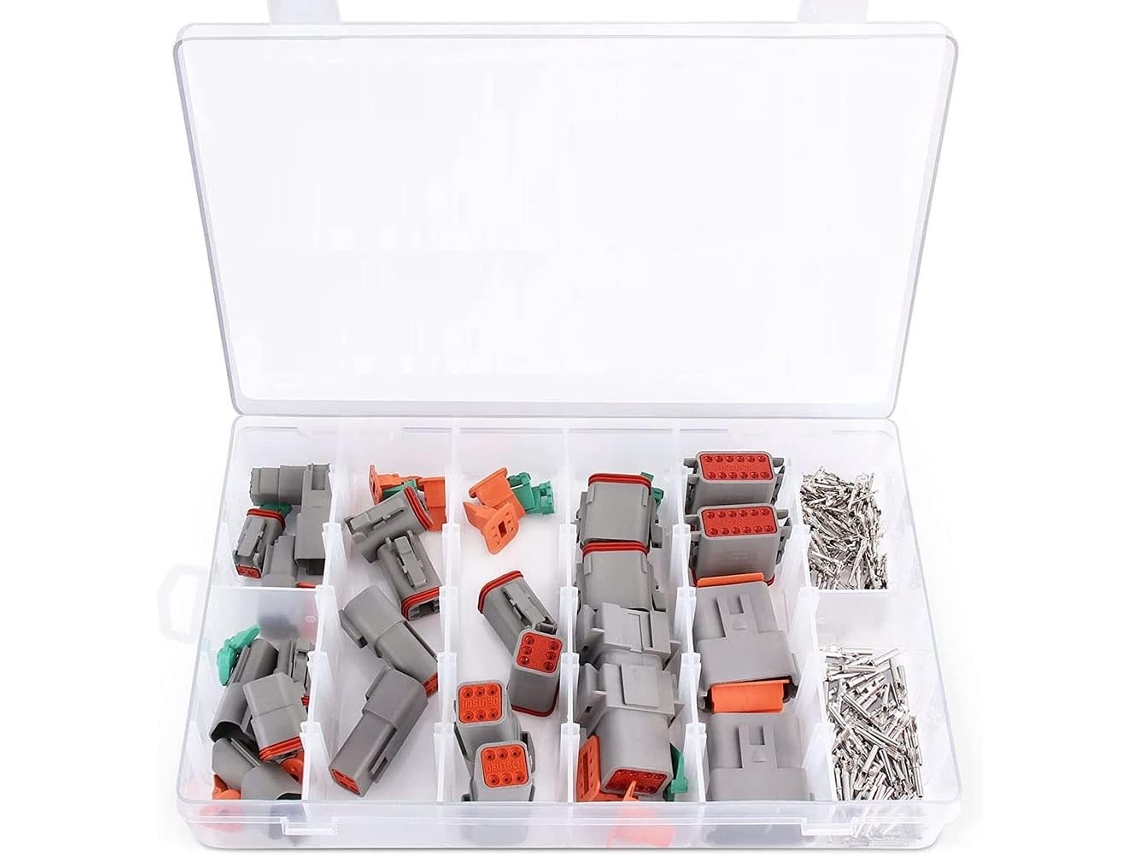 Kit Surtido De Conectores Deutsch Dt, 8 Juegos De 2, 3, 4, 6 Y 12 Pines.