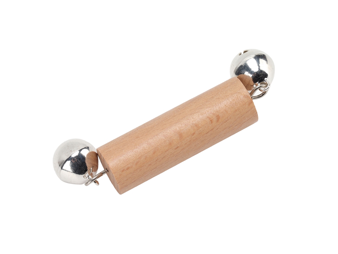 Sonajero Educativo De Madera Para Bebés Con Campanilla Para El Desarrollo Auditivo Y Motor.