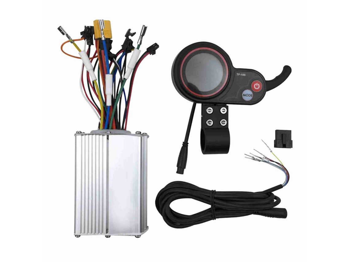 Controlador De Motor Sin Escobillas Para Patinete Eléctrico De 48 V Y 20 A Con Panel Lcd Impermeable Y Pantalla De Aluminio.