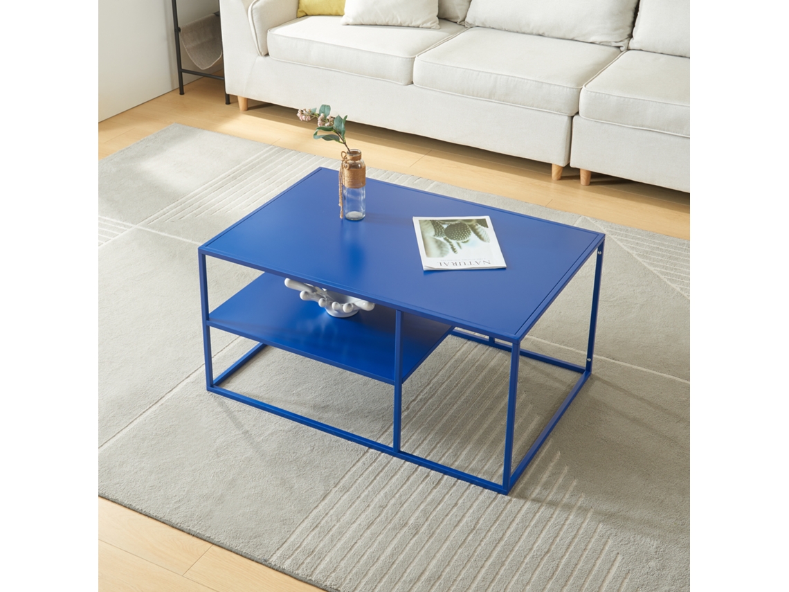 Mesa de centro Solund rectangular acero [EN.CASA]