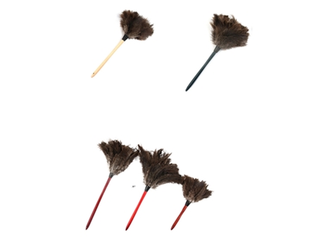 Cepillo de plumas, plumero de plumas de nuca engrosado, plumero de plumas de avestruz para el hogar