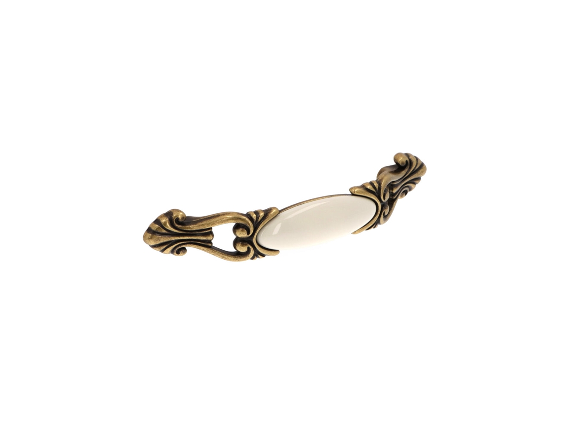 Tirador Para Mueble De Zamac Y Porcelana Distancia Entre Centros 96mm Lote De 25 Tiradores Antiguos Florence