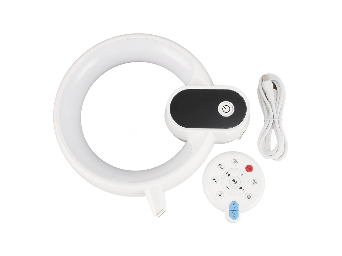 Reloj Despertador Led Inteligente Con Control Por Aplicación De Ruido Blanco Para Dormitorio O Habitación Infantil.