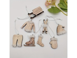 Elementos de decoración navideña de madera para las fiestas Vayotoy