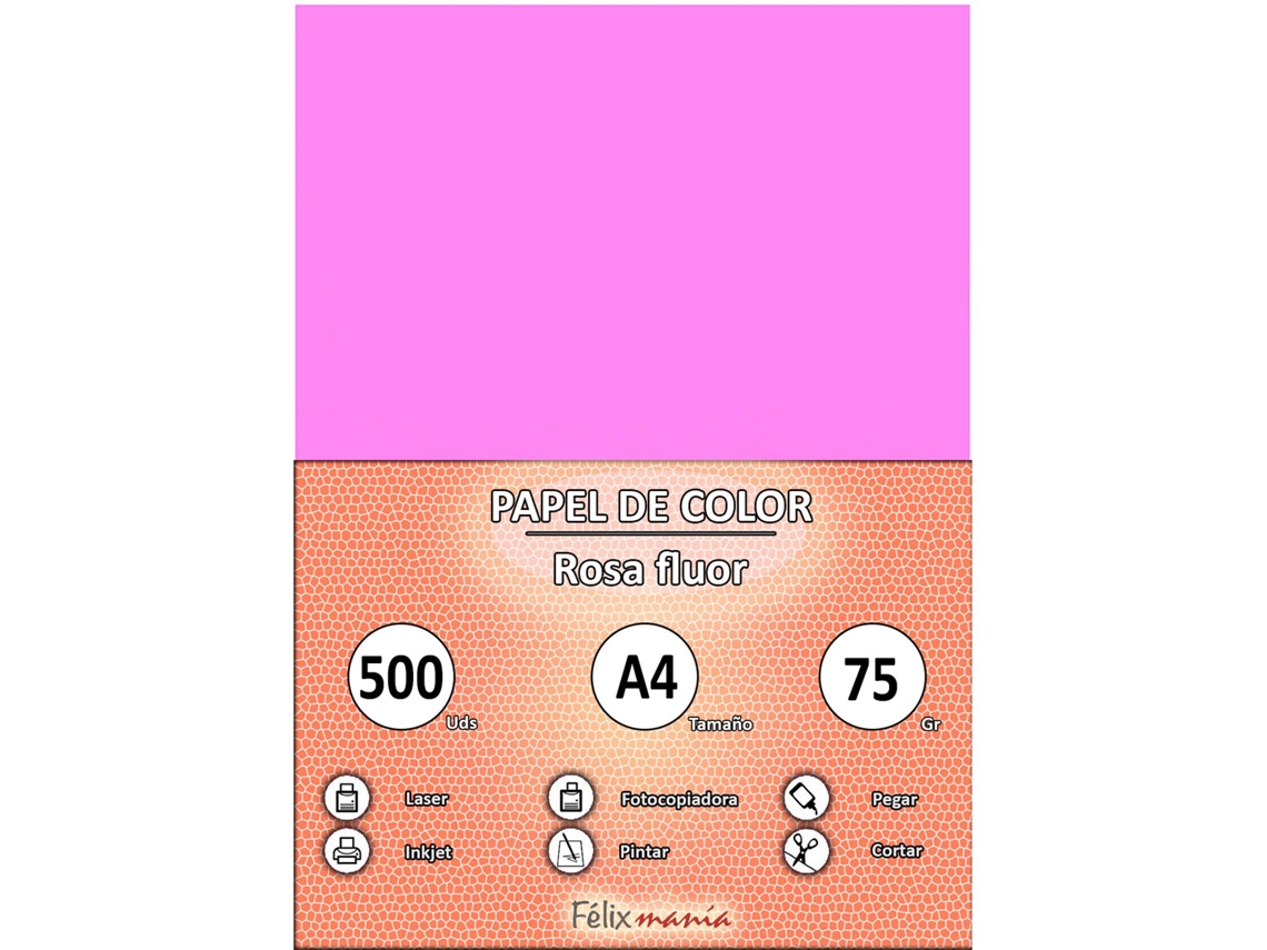 80Gr A4 Pink Flow 500 Hojas
