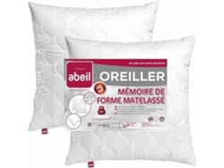 Almohada Abeil Memory Blanco 60 x 60 cm