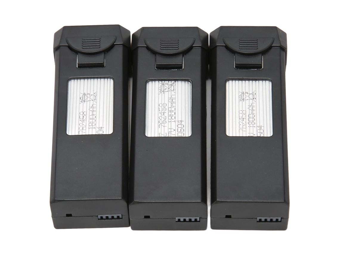 Batería De Litio Para Dron De Aeromodelismo Compatible Con A258 F184 Sp3 1800mah 3.7v 3 Piezas