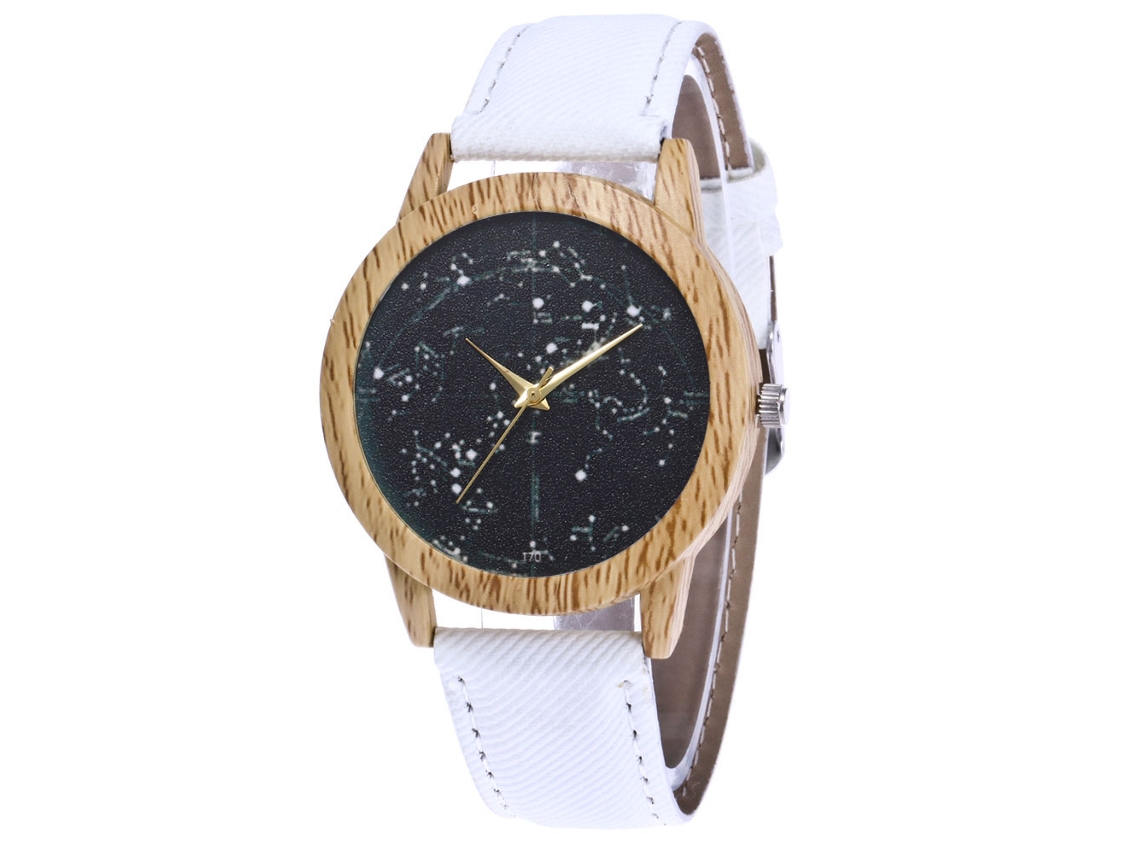 Reloj De Cuarzo Casual Con Correa De Denim Zhoulianfa Patrón De Cielo Estrellado