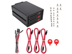 Oimaster Mr-6310 Caja De Discos Duros Sata/sas De 3 Bahías Con Ventilador De Refrigeración