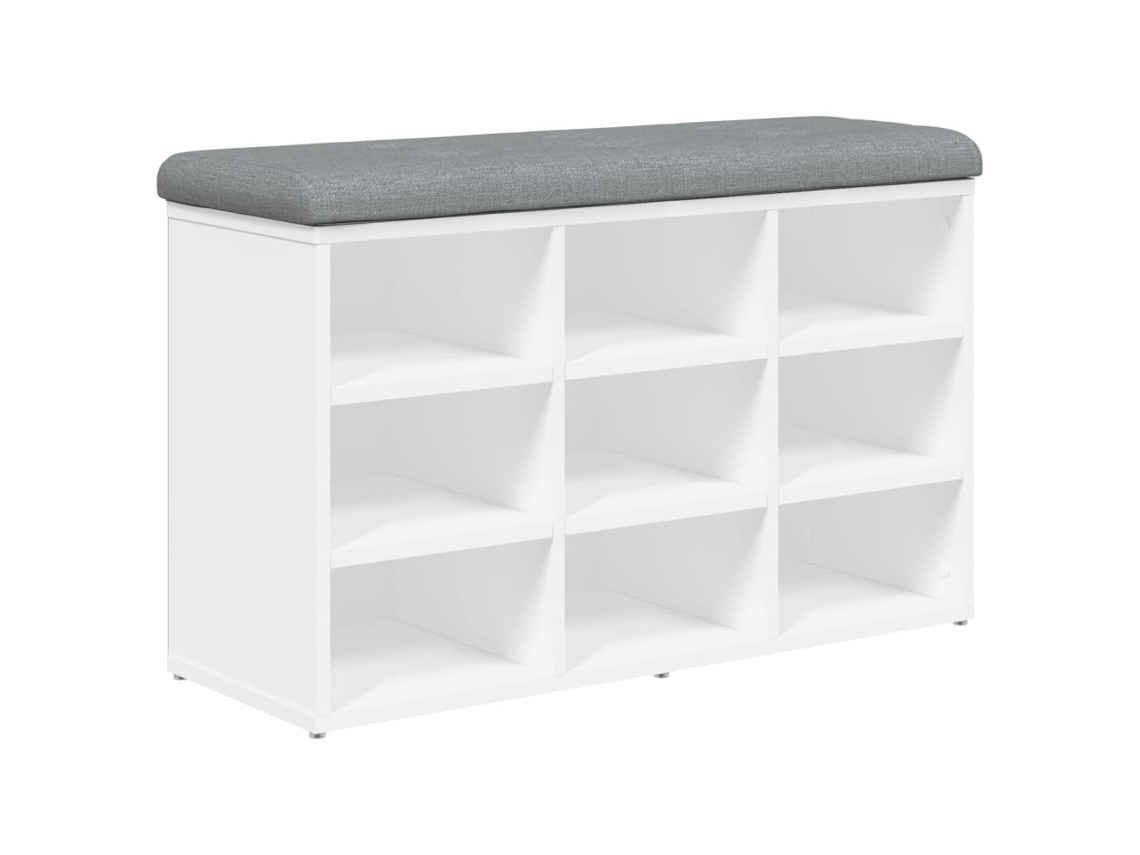 Maison Exclusive - Banco Zapatero Blanco 82x32x50 Cm Madera De Ingeniería