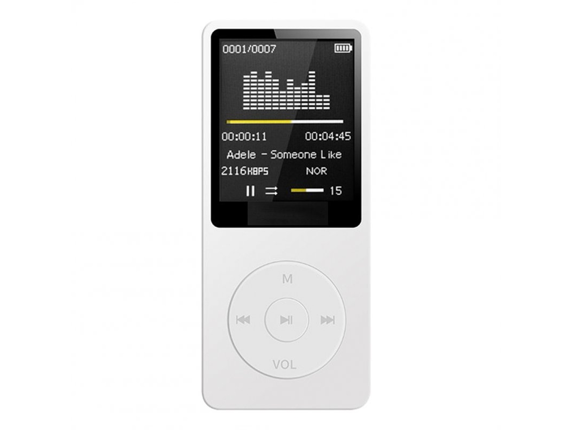 Reproductor MP3 Bluetooth Sin Pérdidas Radio Fm Portátil Al Aire Libre Blanco