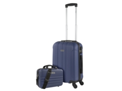 Maleta Abs Pequeña ITACA Havel azul vaquero (37X55x20 Cm - 37L)