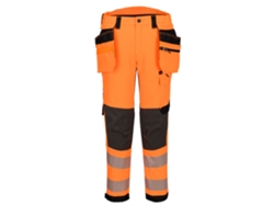 Pantalón Alta Visibilidad Ev4 Elástico Clase 2 | Funda Desmontable Naranja/negro / 40