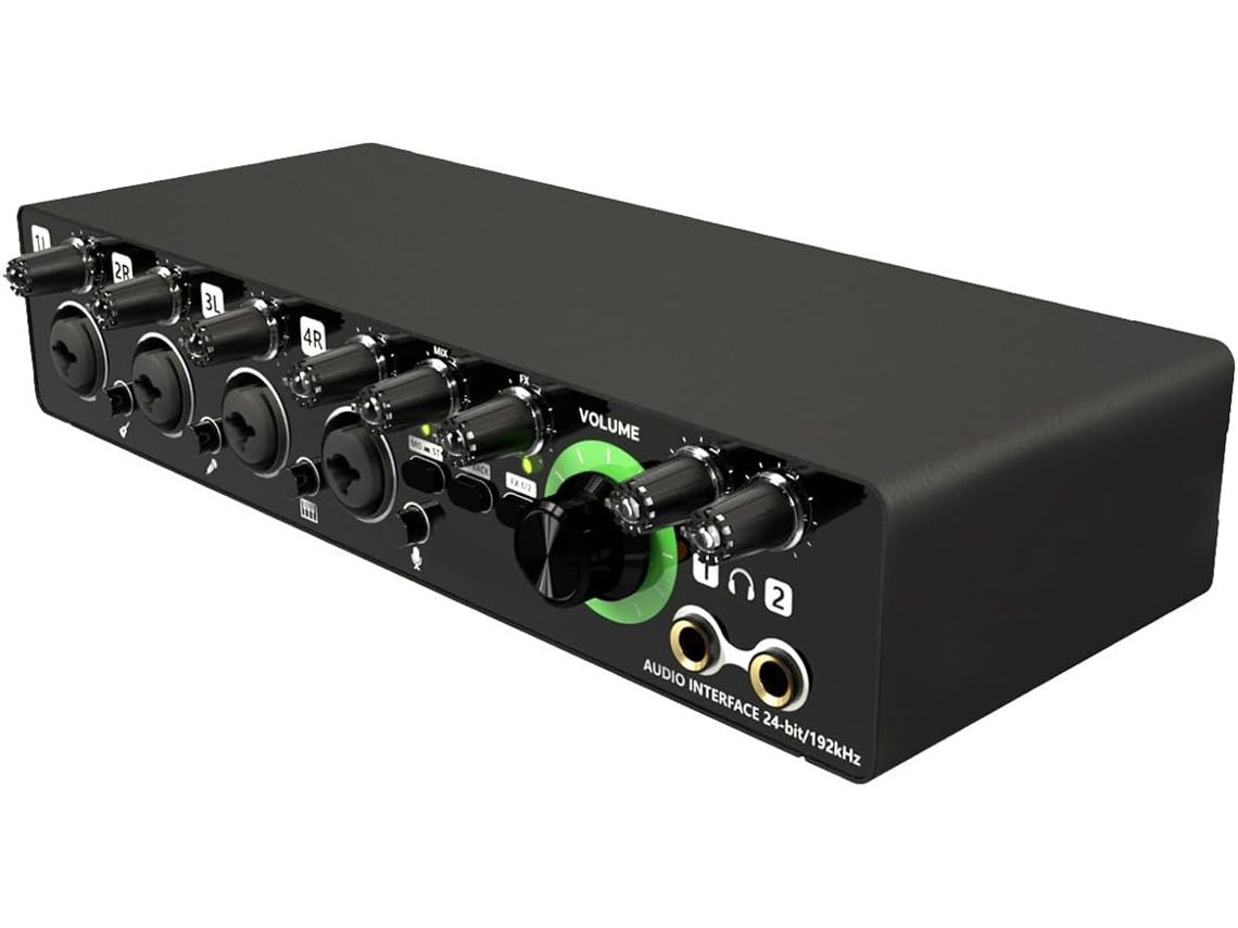 Tarjeta De Sonido Profesional Para Micrófono Md44 Con Interfaz De 24 Bits Y 192 Khz