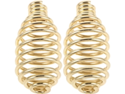 Dos Asas Metálicas Con Resorte Para Estufa,s Al Calor, En Forma De Espiral, Aptas Para Estufas De Leña, Parrillas,