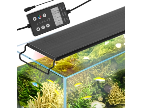 VEVOR Luz de acuario de espectro completo y monitor LCD para tanque de agua dulce de 48 a 54 pulgadas 42 W