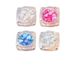 Lindos dijes para uñas, diamantes de imitación de cristal en forma de corazón para decoración KOFIHETY