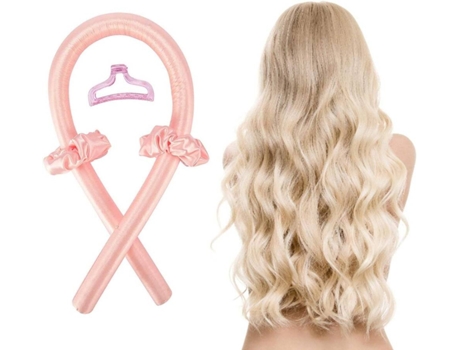 Rizador de pelo de seda, varillas para rizar rizos sin calor, diadema con varilla para rizar sin corazón, rodillos para rizar, diadema suave para p...