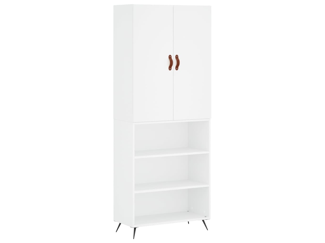 Mueble alto en madera blanca Derivados MAISON EXCLUSIVE (69,5x34x180 cm)