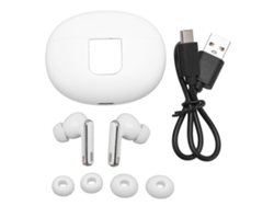 Auriculares Inalámbricos Bluetooth 5.4 Con Pantalla Digital, Reducción De Ruido, Ecualizador Y Estuche De Carga - Blanco