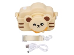 Bonita Cámara Digital Multilingüe Para Niños Con Pantalla De 2 Pulgadas Y Juegos - Amarilla