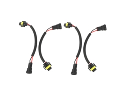 4 piezas: Kit de conectores y arnés de cableado para convertir bombillas 9006 a H11/H8 (faros delanteros y antiniebla).