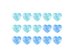 15 Cubos De Hielo Reutilizables Corazón Adorable Cartoon Congelables Lavables Plásticos Para Bebidas Frías Azules