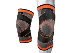 Faja De Rodilla Deportiva Con Compresión Ajustable Ligamento Protector Para Deporte Y Ejercicio L Naranja